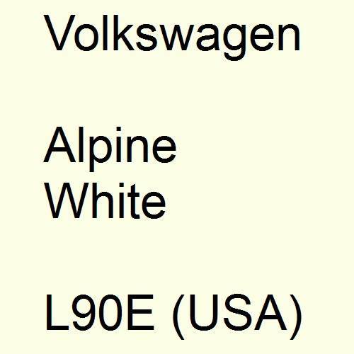 Volkswagen, Alpine White, L90E (USA).